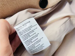 Club Monaco Blush Pink Wool Blend A Line Long Coat Bell Sleeve Large thumbnail 14