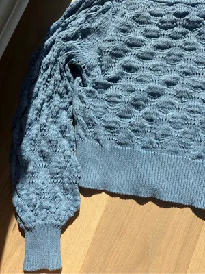 Spell blue bonfire sweater organic cotton knit top thumbnail 7