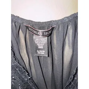 Victoria's Secret Black Lace Pleated Babydoll Chemise Lingerie XL Dark Romance thumbnail 6