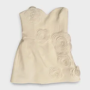 Helsi Gia Strapless Sweetheart 3D Floral Mini Dress Size XL thumbnail 7