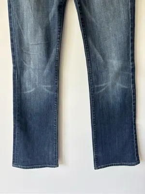 7 For All Mankind Boycut Jeans Boyfriend Fit Bootcut Straight Leg Medium Wash thumbnail 3