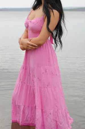 Pink Hollister Midi Dress thumbnail 1