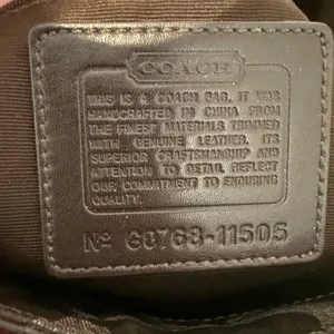 COACH Gallery Metallic Dark Chocolate Bronze Jacquard Signature Studded Tote thumbnail 8