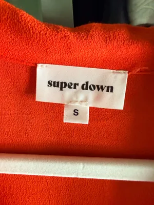 superdown Romina Button Front Mini Dress in Poppy thumbnail 3