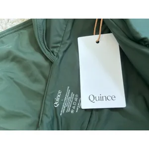 NWT Quince Palm Green Italian Plunge One-Piece Swimsuit Size Large thumbnail 5