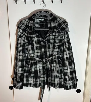 Maurice’s Black & White Peacoat thumbnail 1
