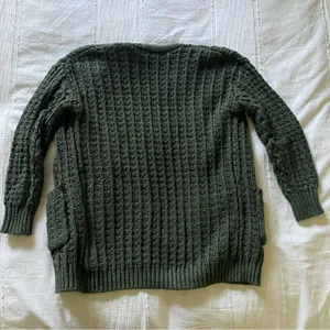 Time And Tru knit cardigan green thumbnail 2