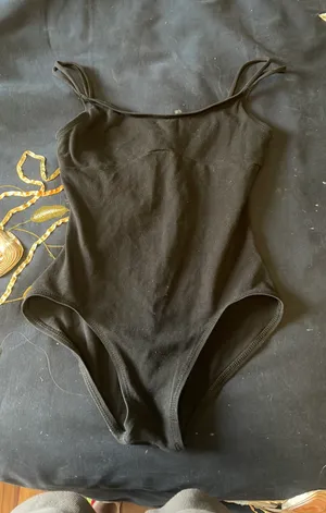 Natalie Dance Wear Black Leotard thumbnail 1