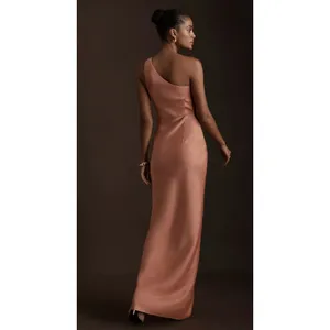 NWT BHLDN Anthropologie Dylan Cocktail Bridesmaid Dress Sedona One Shoulder Maxi thumbnail 2