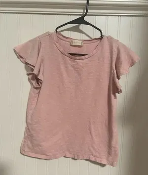 Altar’d State Light Pink Short Sleeve Top thumbnail 1