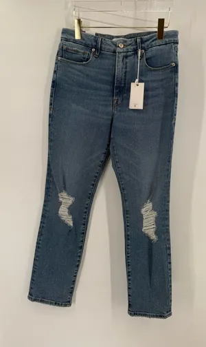Good American good classic distressed‎ jeans size 29 nwt thumbnail 1