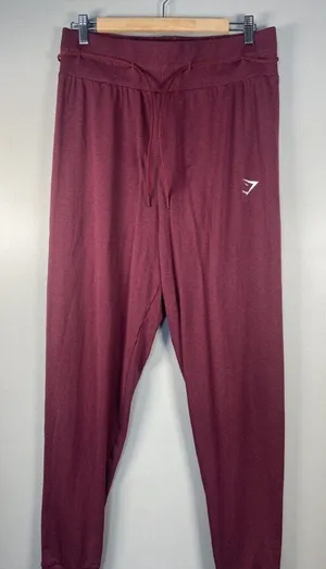Gymshark Vital Seamless 2.0 High Rise Joggers Baked Maroon Marl Size Medium Run‎ thumbnail 1