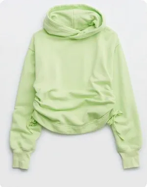 Aerie Side Ruched Hoodie thumbnail 1