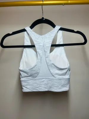 Lululemon white heathered sports bra #activewear #yoga thumbnail 2