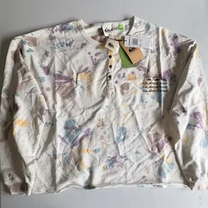 NWT Quiksilver tie-dye, multicoloured long sleeve shirt thumbnail 1