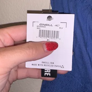 NWT O’Neill Malia XL blue strappy lightweight jumpsuit thumbnail 6