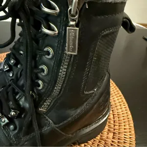 Milwaukee brand Black Lace-Up Combat Boots‎ thumbnail 12