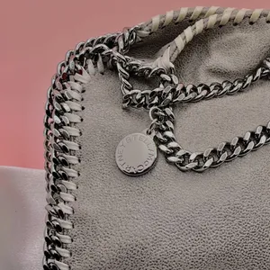 Authentic Stella McCartney Falabella Mini Tote in classic grey thumbnail 12