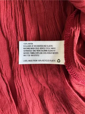 Knox Rose Deep Red V Neck Embroidered Tunic Blouse Top Sz Medium NWT thumbnail 5