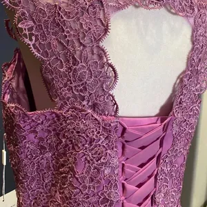 Women’s Lace & Chiffon Dress Empire Waist Corset Back Bridesmaid Size 12 NWT thumbnail 7