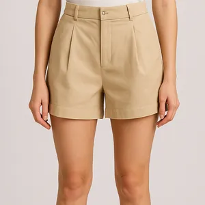 MNG Mango Shorts Beige Pleated women’s Size 38 (US 6) (A175)”✨ thumbnail 2