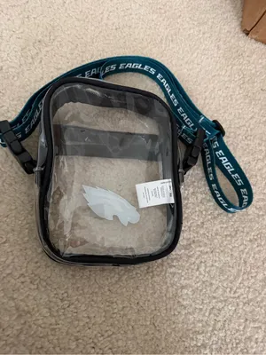 NFL Eagles Clear Crossbody Bag White thumbnail 2