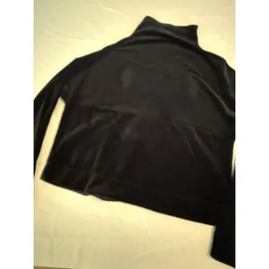 Prana Womens Black Velour Mock Neck Pullover‎ Sweatshirt Size Large Pockets thumbnail 6