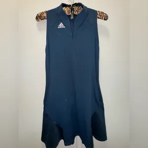 Adidas Women's HEAT.RDY Sleeveless Golf Dress in navy blue small thumbnail 2