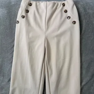 Jules & Leopold High Waist Wide Leg Sailor Pants Size S Button Front Nautical thumbnail 2