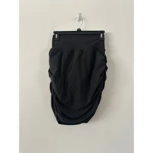 Athleta Transcend Black Ruched Athletisure Sporty Skort Size S thumbnail 2