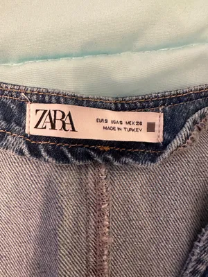 ZARA Denim Cropped Vest thumbnail 3