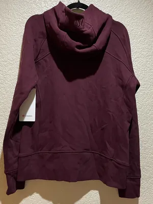 Lululemon NWT Scuba Full Zip Hoodie Jacket Garnet Size 14 thumbnail 4