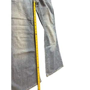90s Y2K American Eagle Live Your Life Real Flare Distressed Denim Jeans 14 thumbnail 11