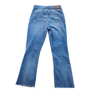 Madewell -1104 Cali‎ Demi-Boot High Rise Jeans Blue Raw Hem J0284 Size 26 thumbnail 3