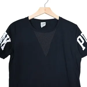 PINK Victoria's Secret Women's S Black Short Sleeve T-Shirt thumbnail 3