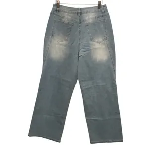 NWT EMMIOL Womens Light Wash Wide‎ Leg Jeans Size Small thumbnail 3