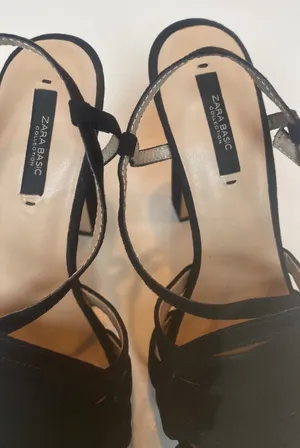 ZARA SZ 8 (39)   Suede Platform Heels EXCELLENT Condition! thumbnail 5