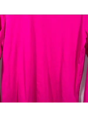 J.Crew Women’s Pink Turtleneck Top Medium Long Sleeve Lightweight Cotton Basic thumbnail 3
