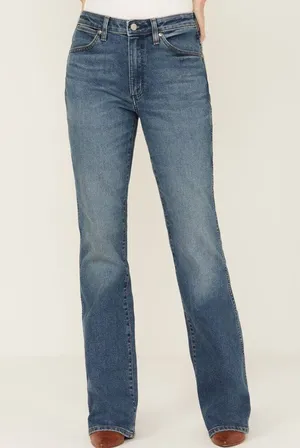 Wrangler Westward 626 High Rise Boot Bootcut Jeans Dark Wash Blue Size 33x30 thumbnail 1