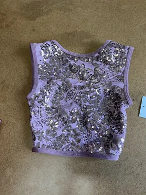 Sequined Dance Set New Purple Size XS thumbnail 1