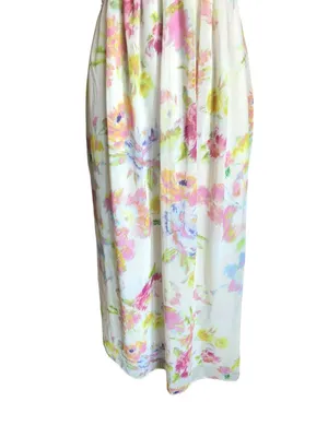 Zara Off White Patterned V Neck Dress thumbnail 3