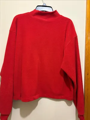Disney Red Minnie Mouse Disney World Mockneck Fleece Pullover Women’s Size XL thumbnail 7