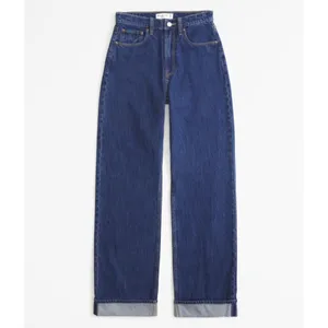 NEW Abercrombie & Fitch The Loose Cuff High Rise Jeans Size 26 – Medium Wash thumbnail 2