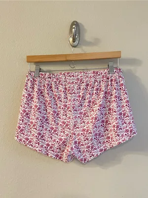 LAKE Pima Crew Long-Short Set in Dahlia Garden Floral Size Small thumbnail 9