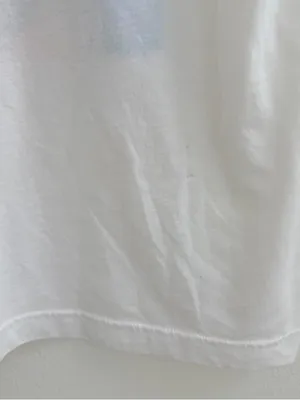 Kacey Musgraves off-the-shoulder white cotton t-shirt thumbnail 8