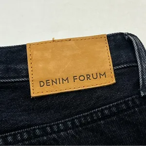 Aritzia Denim Forum The BF High Rise Loose 28L SZ 26 Black Denim Jean Button Fly thumbnail 13