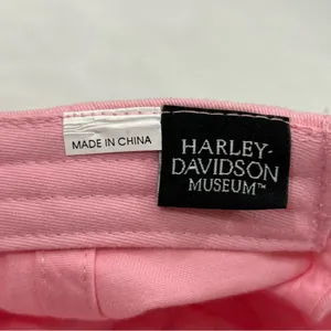 Harley-Davidson Motorcycles Museum Embroidered Logo Pink Adj Baseball Hat Cap thumbnail 10
