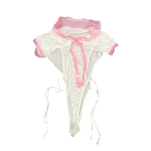 Seductive Lingerie Set With Side Split Tied Straps, Size L​ White Size L thumbnail 2