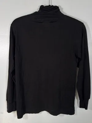 WinterSilks 100% Silk Layering Set Black Turtleneck, Long Sleeve Top Lightweight thumbnail 3