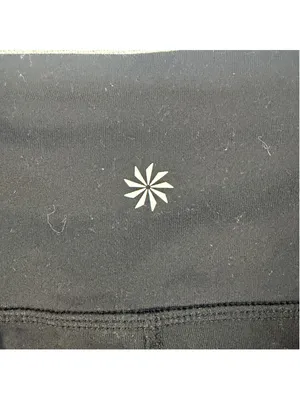 Athleta Women’s Mesh Inset Crop Leggings Black Supplex Tight Size M thumbnail 4